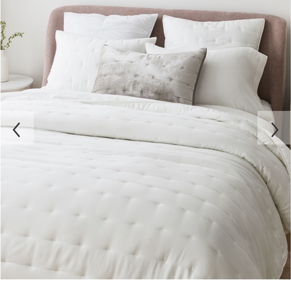 West Elm Bedding West Elm Set2 Tencel Crescent Stitch Quilted